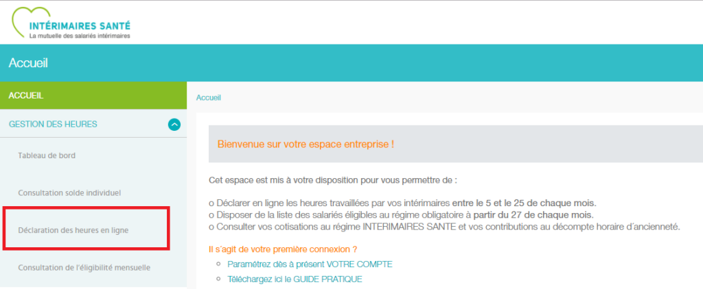 Comment déposer le flux 1 sur le site Intérimaires Santé